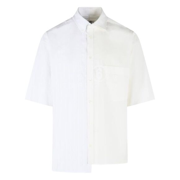 Mm6 Maison Margiela White Cotton Shirt Men